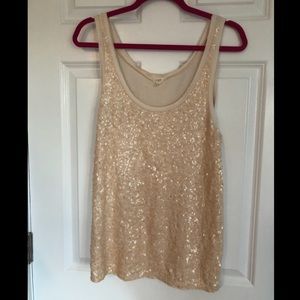 J. Crew Sequin Tank Size Medium